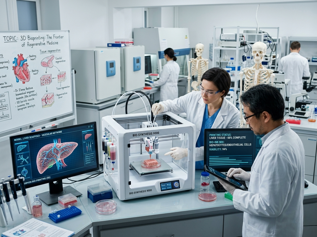 การพิมพ์ชีวภาพสามมิติ (3D Bioprinting): แนวหน้าของเวชศาสตร์ฟื้นฟู